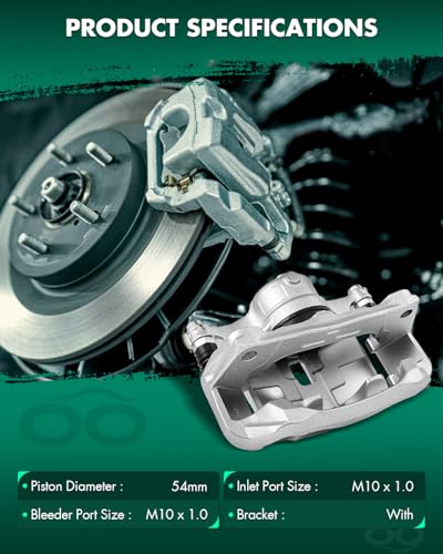 Image of SCITOO 19B7159 Front Right Disc Brake Caliper w /Bracket Fit For Mazda For 3 2014-2016,For Mazda For 3 Sport 2014-2016,For Mazda For CX-3 2016-2018, Single Piston