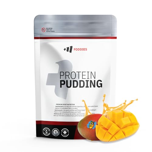 MM Supplements - Pudding Proteico 1Kg - Postre rico en proteína (28g por toma) - 40 tomas - Con Caseína Micellar - Pudin bajo en calorías, grasa y azúcar - Textura Cremosa (Sabor Mango)