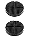 Price comparison product image QWORK 2 Pcs Car Jack Pad Slotted Trolley Jack Rubber Pad Pinch Weld Protector for Vehicles, 5" x 1"