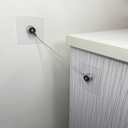 Correa de seguridad para muebles ajustable y sin perforación para cajoneras 2
