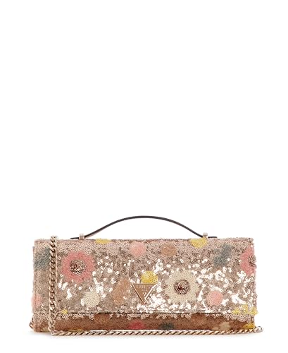 Sac de soirée Tasmin GUESS imprimé floral multicolore à poignée rigide chic