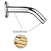 BRIGHT SHOWERS Dual Shower Head Combo Set, Handheld Showerhead Rainfall Shower Head Combo Matching 6 Inch Brass Shower Arm, Chrome