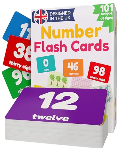 learnworx - Number Flash Cards 1-100 | Learn Numbers & Play Games | Kids Number Cards Learning Toys for 2 Year Old and Up | Learn To Count |