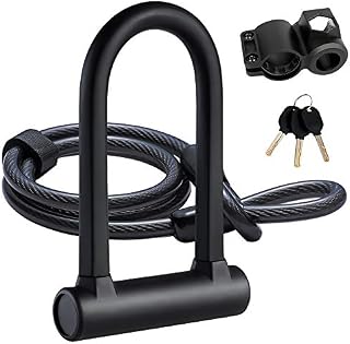 UBULLOX Bike U Lock Heavy Duty Bike Lock Bicycle U Lock, 16mm Shackle