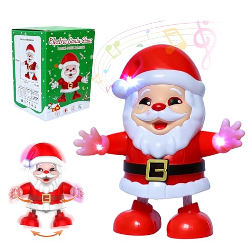GAROMIA Babbo Natale, giocattolo elettrico, per ballare, cantare, ballare, Babbo Natale, regalo di Natale, festa di Natale