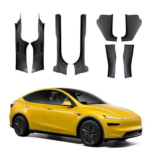 zorik 8PC Carbon Fiber Door Sill Guards for 25-26 Model Y Juniper 5-Seat