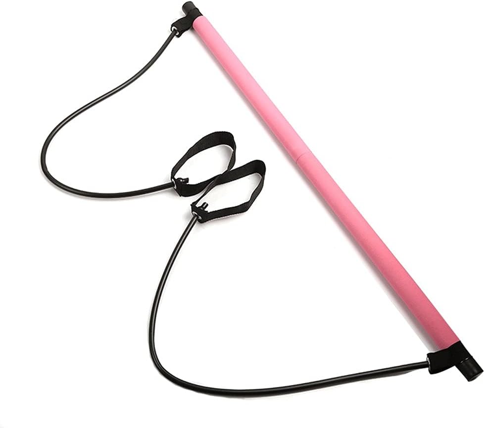 Pilates Stick Bar Resistance Band Bar Home Gym Portable Pull Rods Body Workout Yoga Fitness Stretch Stick Bands Rope Puller