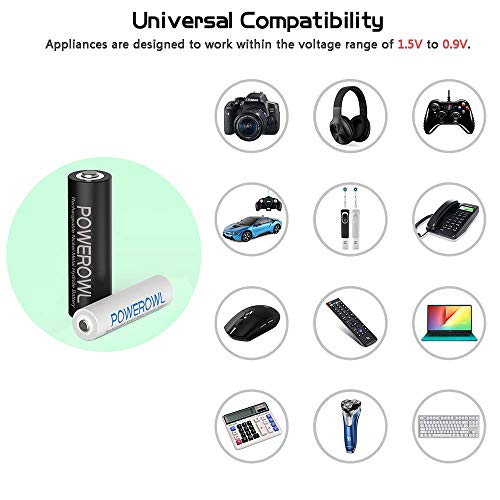 Powerowl Lr44 Battery 40 Pcs & Rechargeable Batteries Aa Aaa #TOP2