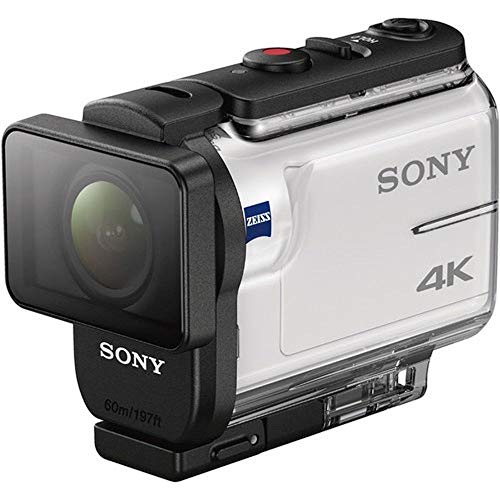 Sony FDR-X3000R + AKA-FGP1 Camera d'action ultra-stabilisée/4K | Travel Kit | Blanc