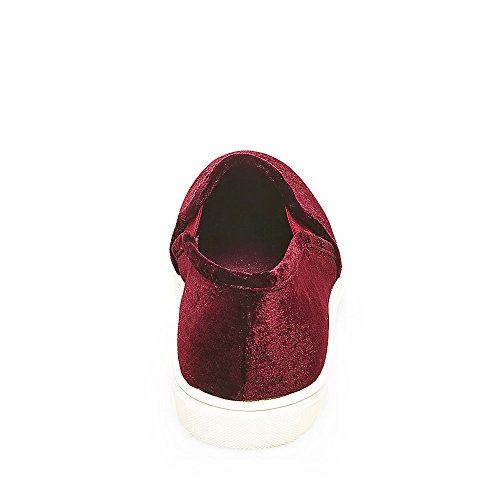 Steve Madden Steve Madden Women's Ecntrcv Fashion Sneaker, Burgundy Velvet, 9.5 M US