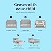 Graco Hadley 5-in-1 Convertible Crib with Drawer – GREENGUARD Gold Certified, Fits Standard Crib Mattress, Converts to Toddler Bed, Daybed and Full Bed, 4 Adjustable Mattress Heights (Pebble Gray) #4