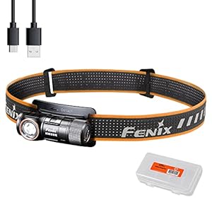 Fenix HM50R v2.0 Headlamp, 700 Lumen USB-C Rechargeable Lightweight with White/Red Light, with Lumentac Organizer
