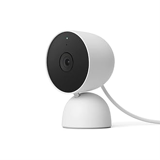 indoor Nest Security Cam 1080p (Wired) - 2nd Generation - Snow