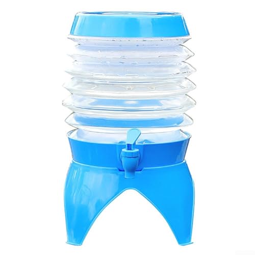 Distributeur d'eau pliable 9,5L avec robinet et support stable - 5