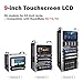 GeeekPi 9 inch 1280x720 LCD Touch Screen 3U Rack Mount Monitor for DeskPi RackMate T0/T1/T2/T0 Plus/T1 Plus/TL1 Server Cabinet
