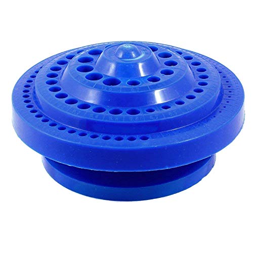 Driak Blue Hard Plastic Round Shape Organizer Case for Drill Bits Drill Bit Storage Display Boxs Case