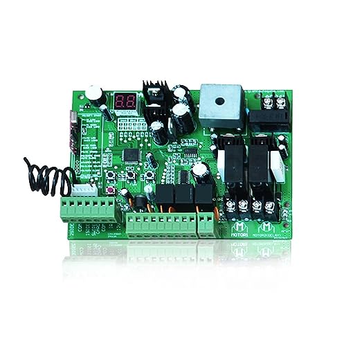 Carte de commande de portail battant 24V DC circuit contrôleur et 2 télécommandes