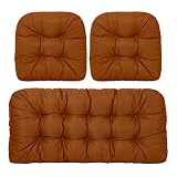 Focuprodu 3 Piece Set of Wicker Furniture Cushions. Thickened and Durable Patio Furniture Cushions,