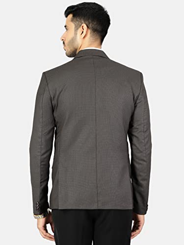Image of WINTAGE Men's Polyester Cotton Plain Blazer