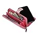 Urvoix iPhone 6 / iPhone 6S Case, Woven Skin Leather Zipper Wallet Detachable/Separable Magnetic Back Shell Cover w/ Hand Strap, Card Slots for iPhone6/6S (4.7