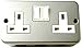 Price comparison product image Merriway BH02774 Switched Socket 13 Amp 2-Gang - Metal Clad