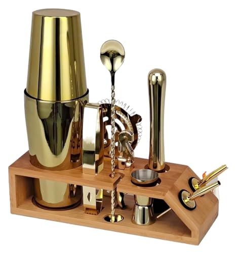 Set de Coctelera Bartender Kit 10 Piezas Acero Inox miniatura 1