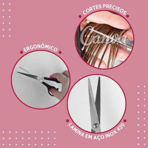 Tesoura Para Cabelo Fio Laser NYBC Beauty - 6 1/2