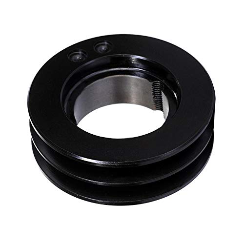 1PC Double Grooves Taper Bushed V Belt Pulley, 85.5 Diameter 35 Thickness, 1210 Bushing Inside Bore Range 9mm ~ 32mm (Size : 30mm, Color : 1PC)