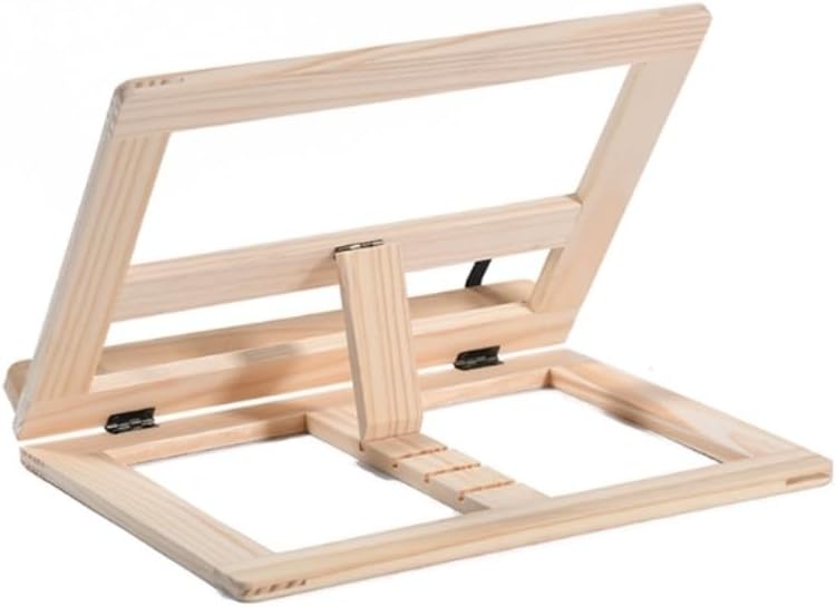 Wood Book Stand Multi Functional Reading Rack Portable Folding Holder