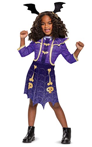 Disney Vampirina Costume, Ghoul Girl Tour Classic Children's Dress Up Outfit, Kids Size Extra Small (3T-4T) Purple