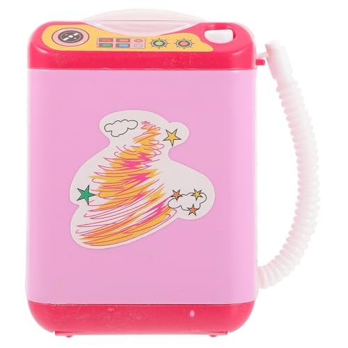 Hohopeti Limpiador Eléctrico de Brochas de Maquillaje Mini Rosa Máquina Limpiadora Automática para Esponjas y Cepillos Dispositivo Portátil para Limpieza Rápida y Secado