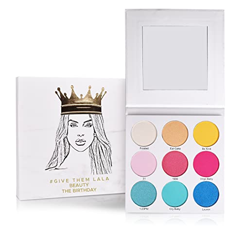 Give Them Lala Beauty Eyeshadow Palette | Highly Pigmented Long Lasting Blendable Natural Eye Shadow Make Up Colors | Cruelty Free Beauty Products By Lala Kent (The Birthday Palette) #TOP14