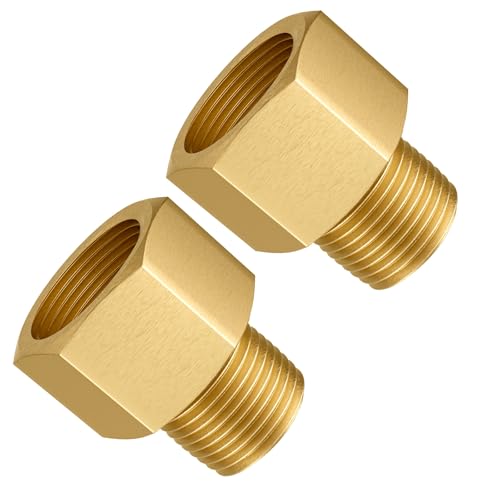 Gsinodrs 2PCS Brass Pipe Fitting, 1/4