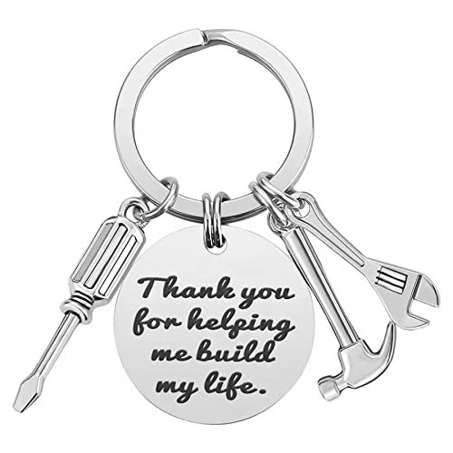 Ediseng Funny Dad Father Day Gifts from Daughter,Custom Keychain for Men,Funny Keychain with Hammer,Wrench and Screwdriver