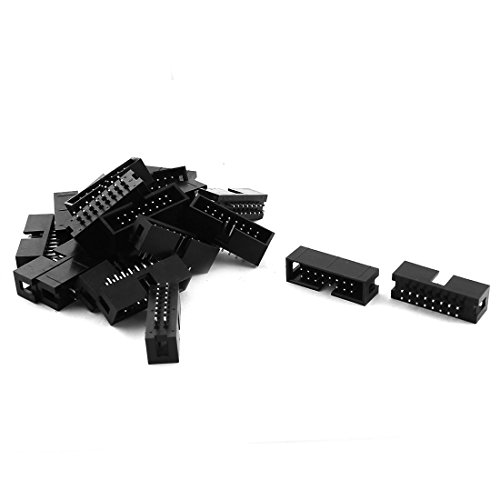 Aexit 23 Pcs Audio & Video Accessories 2.54mm 16Pin Male Straight JTAG Header Connectors & Adapters Cable Connector