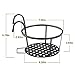 CADANI Iron Hanging Plant Holder Over The Rail Metal Fence Planters, Hanging Bucket Flower Pot Holder for Patio Balcony Outdoor Plants - Pack of 6 (Black)