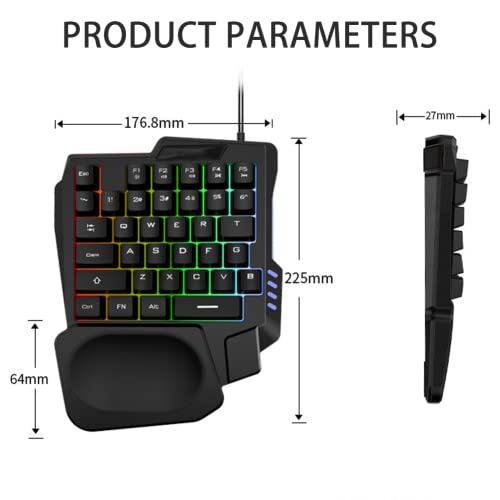 Teclado Gamer Mecánico 35 Teclas Archuu USB miniatura 3