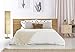 Adesso Three Light Floor Lamp – Natural Wood Base & Adjustable Brightness – Perfect Lighting for Bedroom, Living Room and Corner Decor, Beige