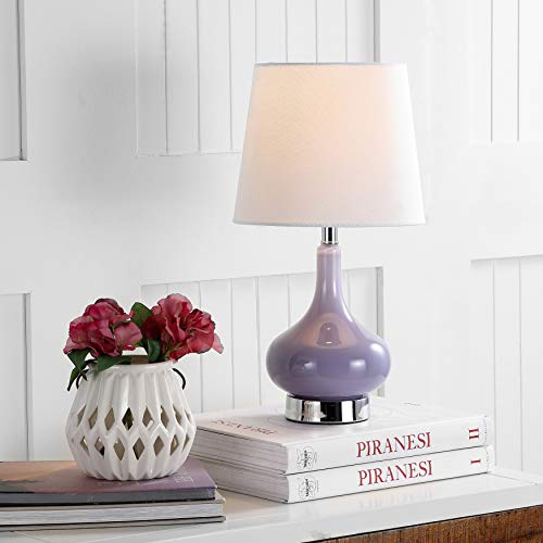 Safavieh Kids Lighting Collection Amy Purple Gourd 18-inch Bedroom Living Room Home Office Desk Nightstand Table Lamp (LED Bulb Included)