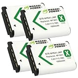 Wasabi Power NP-BX1 Battery (4-Pack) for Sony NP-BX1/M8, ZV-1, ZV-1 II, Cyber-Shot DSC-HX95, HX99, HX350, RX1, RX1R II, RX100 (II/III/IV/V/VA/VI/VII), FDR-X3000, AS300, and More
