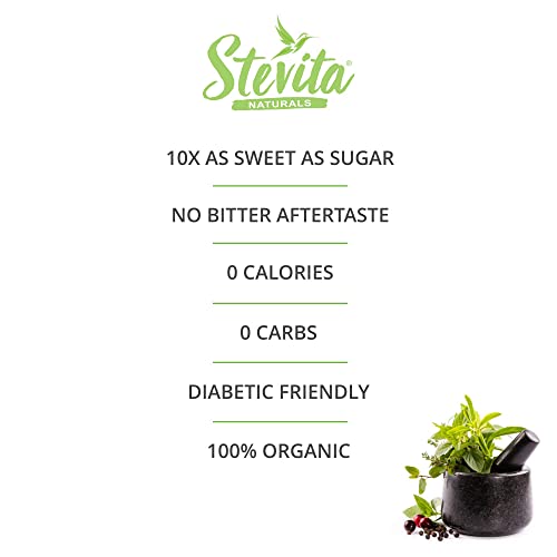 Stevita Organic Stevia - 16 Oz - Stevia & Erythritol All-Natural Sweetener, No Calories - Usda Organic, Non-Gmo, Vegan, Keto, Paleo, Gluten Free - 454 Servings #TOP2