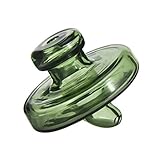 Menge: 2 Stück 2pcs UFO Glas Carb Cap Banger Quarz Carb mit Hold für Dab Oil Rigs Glas Wasserpfeife Bongs (Grün)