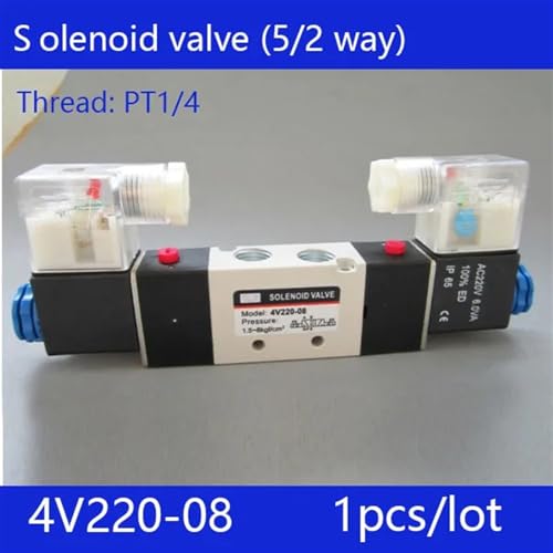 Distributeur pneumatique 4V220-08 robuste à double solénoïde - 3
