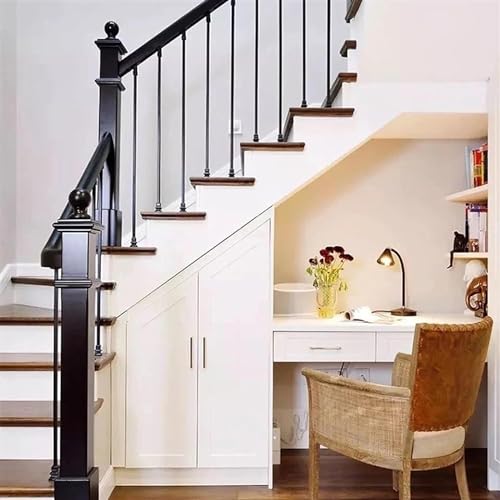 Garde-corps d'escalier carré moderne pour remplacer des balustres rustiques - 4