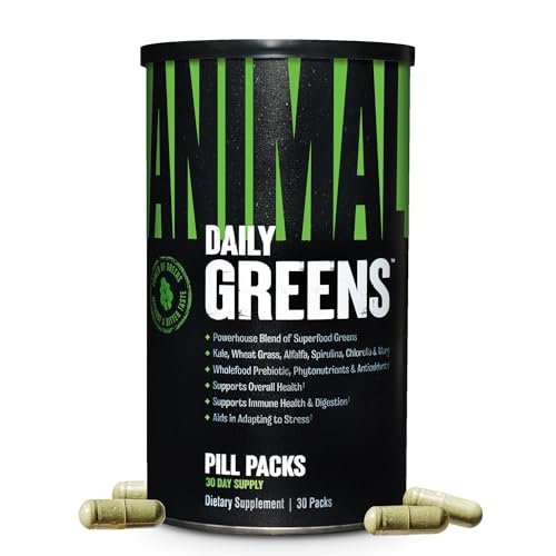 Animal Daily Greens Pill Packs - Kale, Wheat Grass, Alfalfa