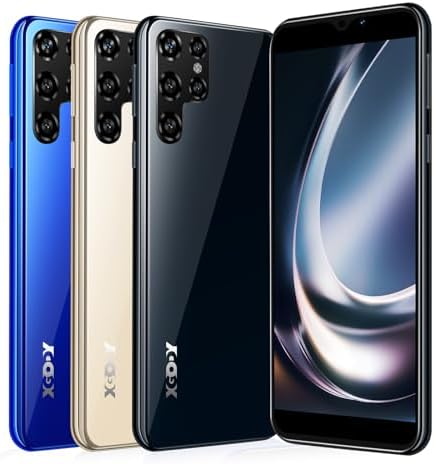 Xgody X60 4G LTE Unlocked Cell Phones, 6 Inch QHD Waterdrop Screen Android Smartphone, 2GB RAM+16GB ROM, Dual Sim Slots Phone, 5MP+5MP Camera, Face Unlock, 3000mAh T-Mobile/AT&T Mobile Phone (Black4)