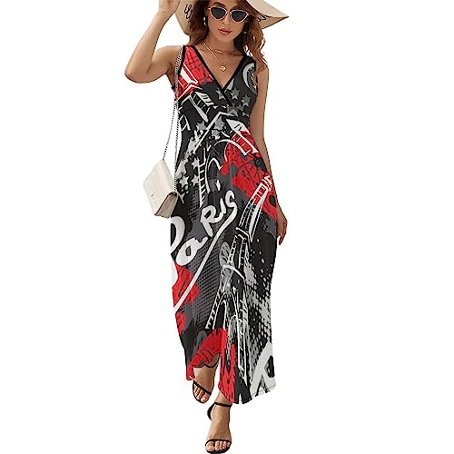 Robe à volants Iris Lily pour femme en motif fleurs multicolore taille S