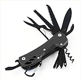 15 in 1 Pocket Multi-function Knife with scissors,Wine Corkscrew,screwdriver Portable Outdoor Multit