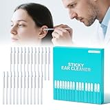 Earwax Removal Adhesive Swabs, 2025 New Reusable Earwax Removal Adhesive Swabs, Adult Spiral Ear Wax Removal Ear Scoop Remover Tool with Dust Cover Packaging (Large)