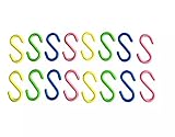 Bao De S Shaped Plastic Hooks Hangers (16 PCS Small Hooks)